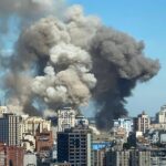 Rosyjski atak rakietowy na centrum Kijowa