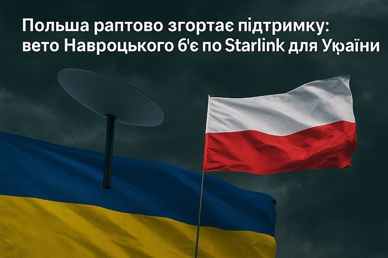 вето Навроцького б’є по Starlink для України