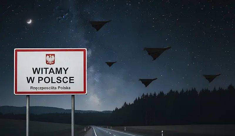 Російські БПЛА над Польщею