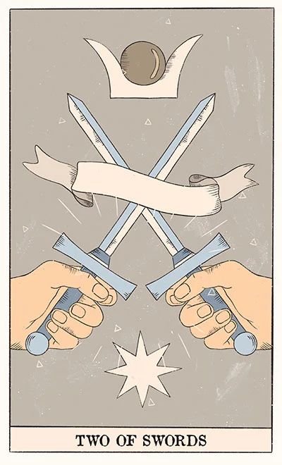 2 Mieczy Tarot