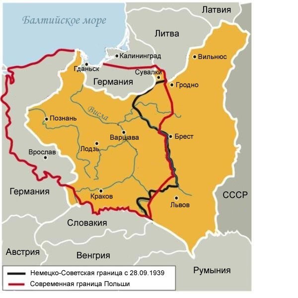 Кордони Польщі