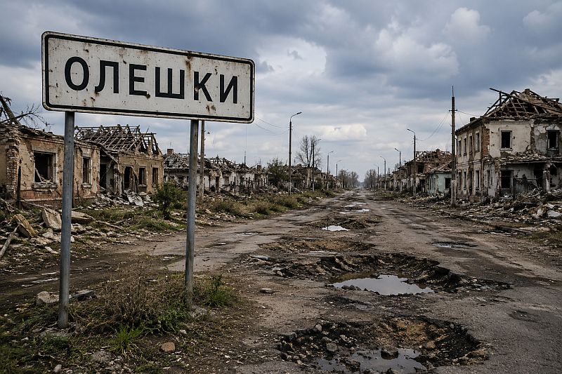 Katastrofa humanitarna w okupowanych Oleszkach