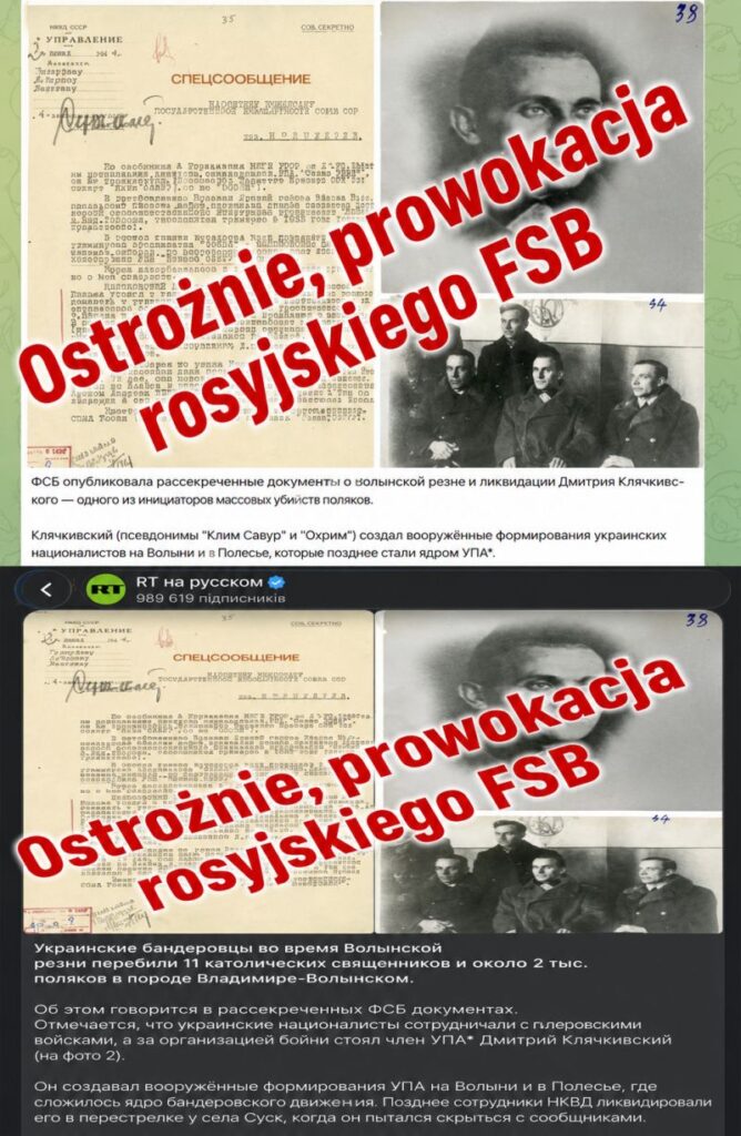 Jak FSB próbuje podsycać konflikt ukraińsko-polski